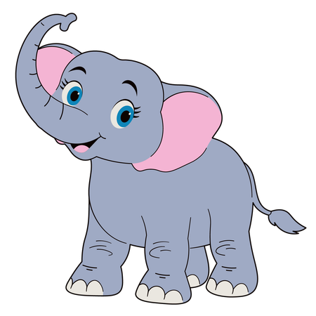 Cute Elephant  Illustration