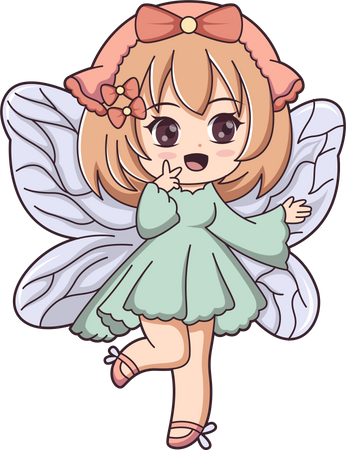 Cute Fairy  Illustration