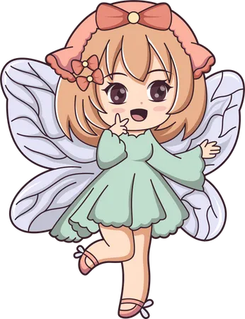 Cute Fairy  Illustration