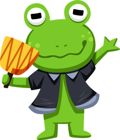 Cute Frog  Illustration