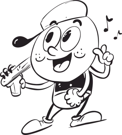 Cute funny character  Illustration