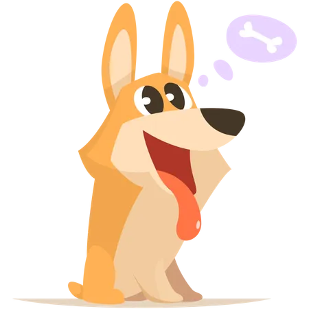 Cute Cartoon Funny Puppy Vector Animal Dog In Various Action Poses Illustration Of Pet Animal Funny Puppy Friend Cartoon Illustration