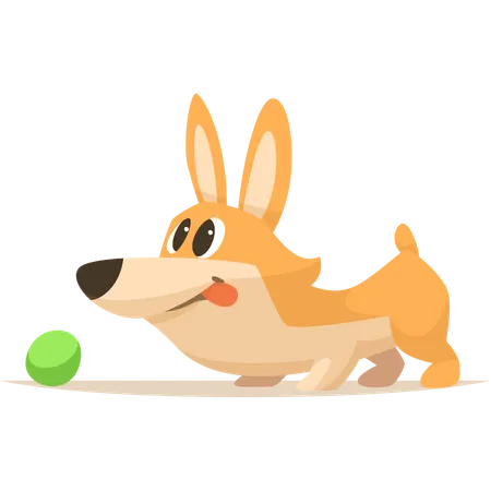 Cute Cartoon Funny Puppy Vector Animal Dog In Various Action Poses Illustration Of Pet Animal Funny Puppy Friend Cartoon Illustration