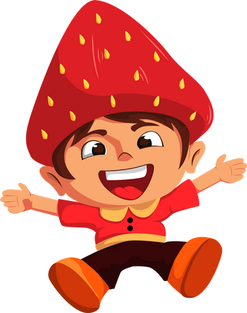 Cute Kids Character  Illustration