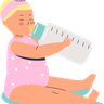 illustration for milk from bottle