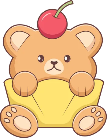 Cute Little Bear  Illustration