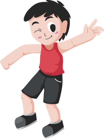 Cute Little Boy  Illustration