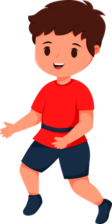 Cute Little Boy  Illustration