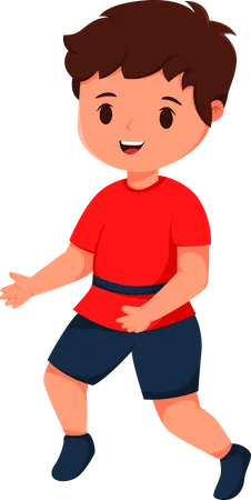 Cute Little Boy  Illustration