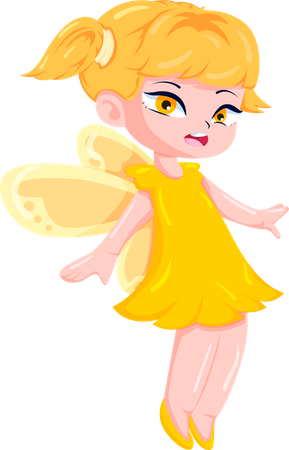 Cute Little Fairy  Illustration