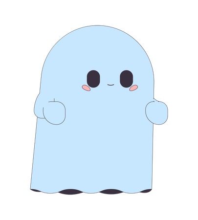 Cute little ghost  Illustration