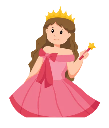Cute Little Princess  Illustration