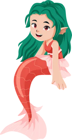 Cute Mermaid  イラスト