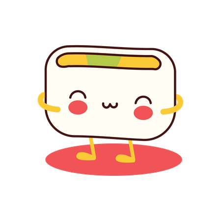 Cute Mochi Asian  Illustration