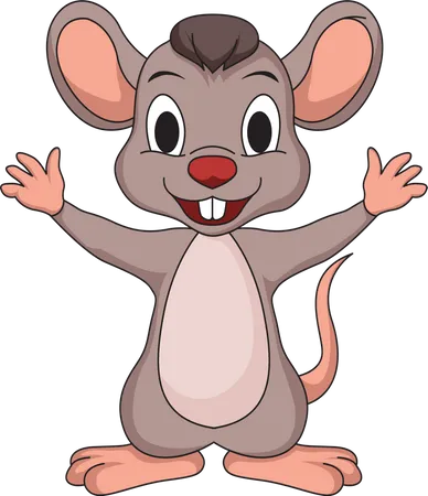 Cute Mouse  Illustration