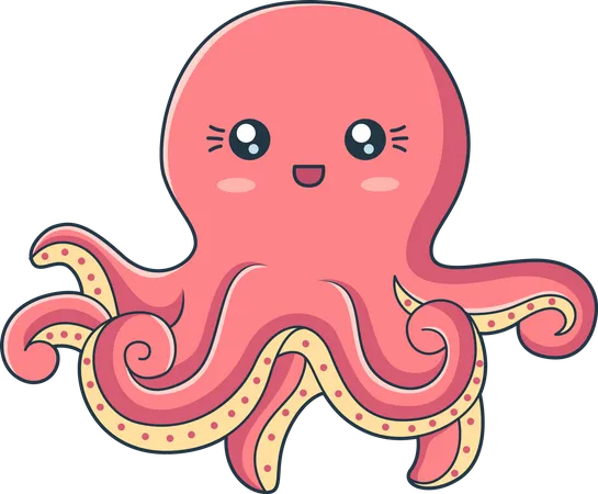 Cute Octopus  일러스트레이션