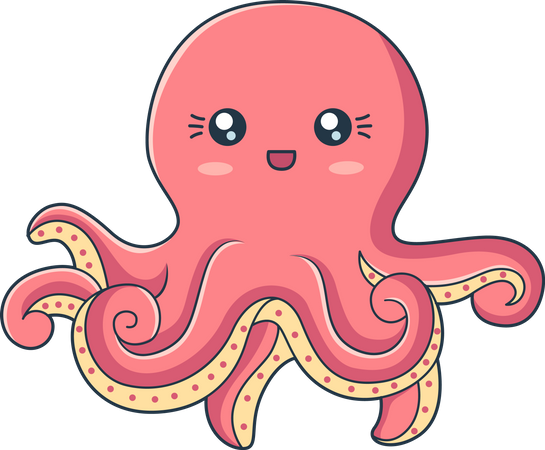 Cute Octopus  Illustration