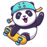 baby panda illustration free download