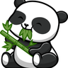 panda eat bamboo illustrations