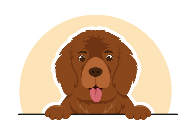 Cute puppy  Illustration