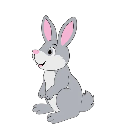 Cute Rabbit  Illustration