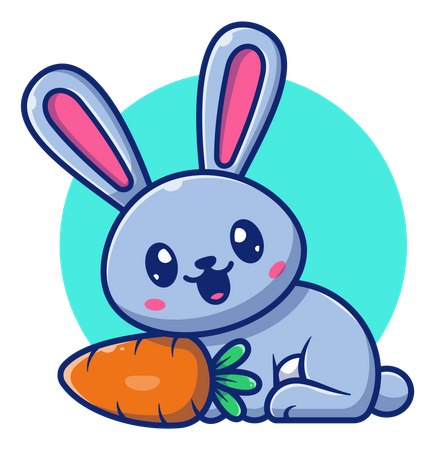 Cute rabbit  イラスト