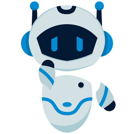 Cute Robots with sad reactions  Illustration