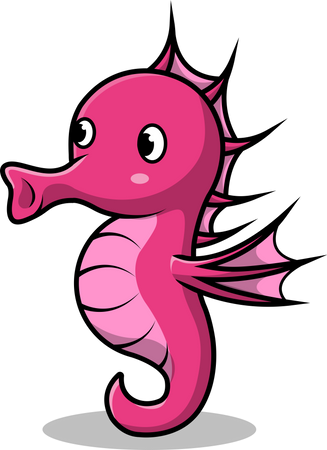 Cute Seahorse  Illustration