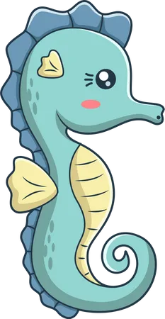 Cute Seahorse  Illustration