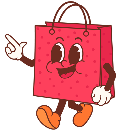 Cute Shopping Bag  Illustration