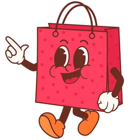 Cute Shopping Bag  Illustration