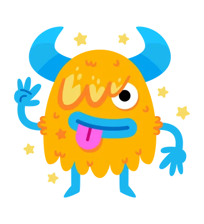 Cute Silly Monsters  Illustration