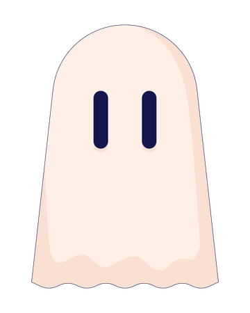 Cute spooky ghost  Illustration