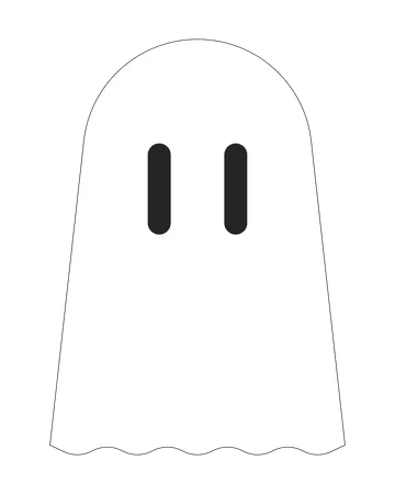 Cute spooky ghost  Illustration