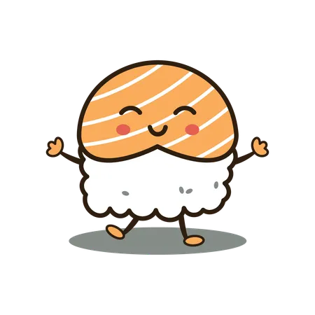 Cute Sushi  Illustration