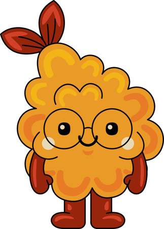 Cute Tempura Mascot  Illustration