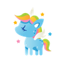 illustration rainbow unicorn