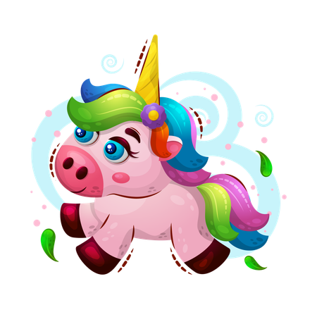 Cute unicorn  Illustration