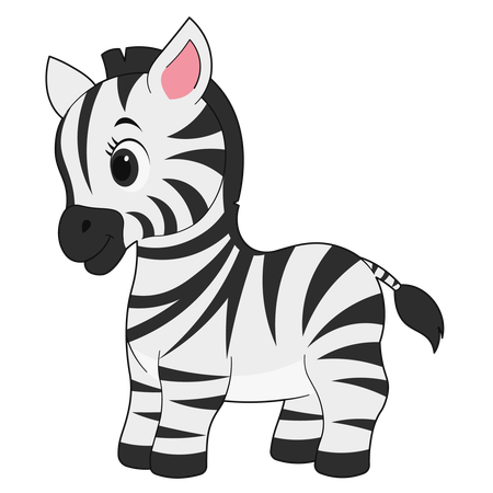 Cute Zebras  Illustration