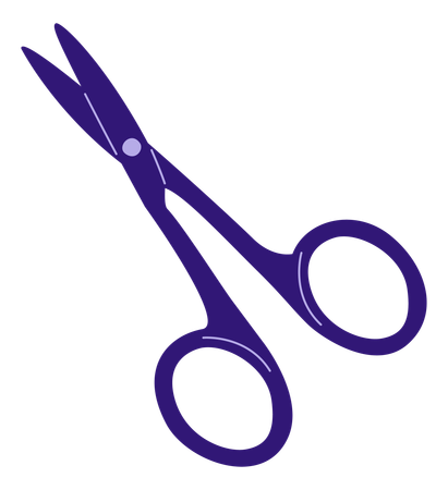 Cuticle scissors  Illustration