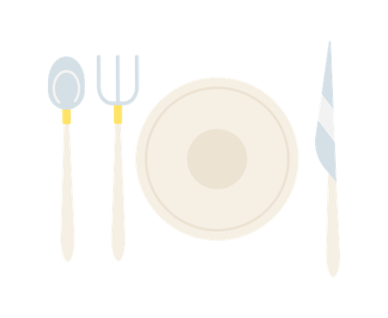 Cutlery setting  Illustration