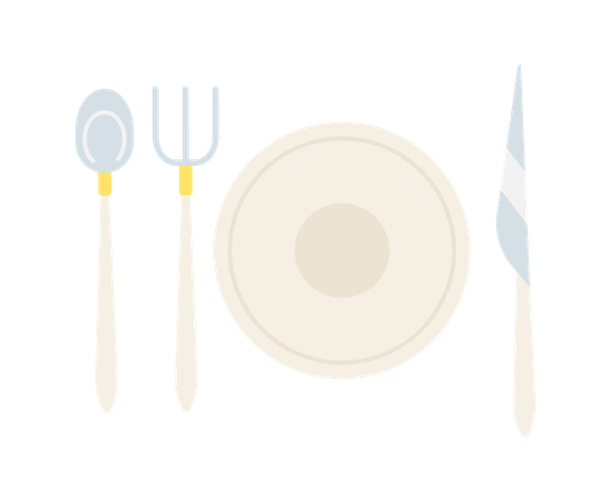Cutlery setting  일러스트레이션