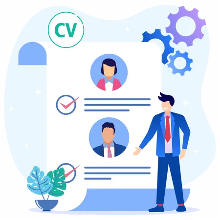 Évaluation de cv  Illustration