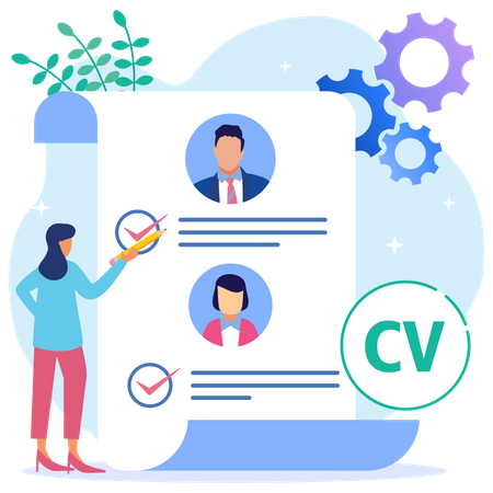 Évaluation de cv  Illustration