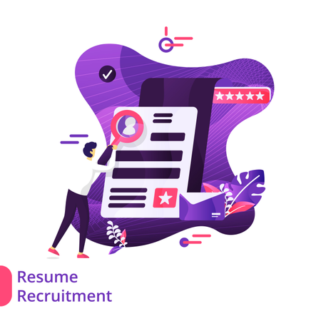 Reprendre le recrutement Illustration moderne  Illustration