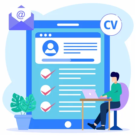 Révision de cv  Illustration