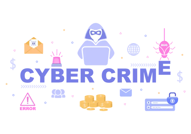 Cyber Crime Illustration