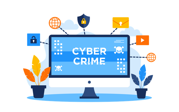 Cyber Crime  Illustration