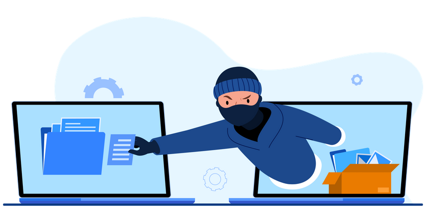 Cyber data security  일러스트레이션