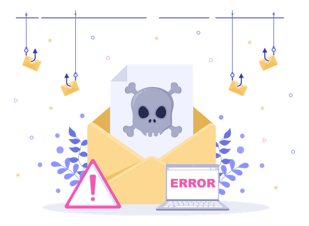 Cyber Data Theft  Illustration